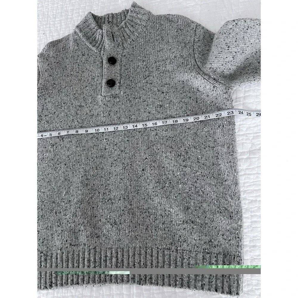 UNTUCKit Speckled Lambswool Mock Neck Sweater Size XL EUC
